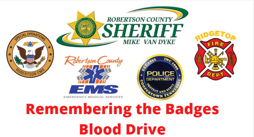Robertson County First Responders Host Blood Drive