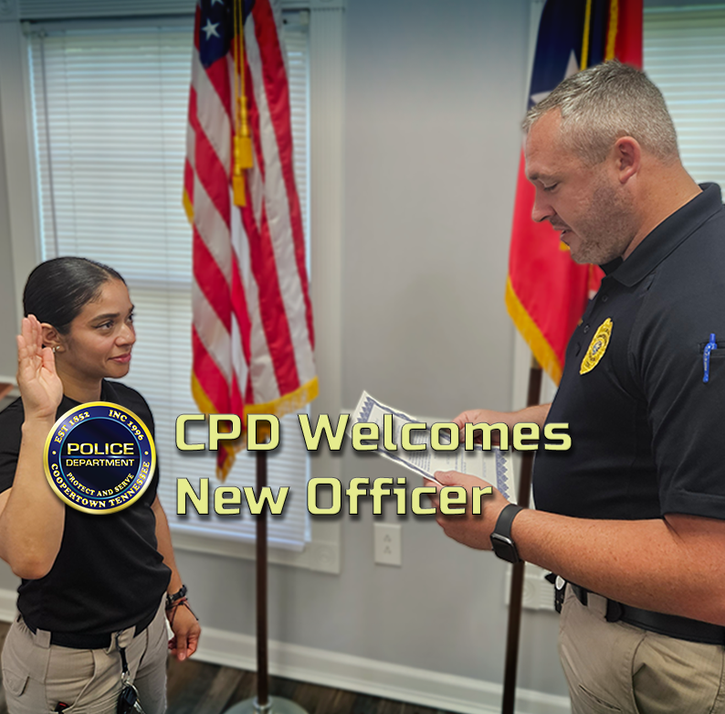 Coopertown Police Welcomes New Officer