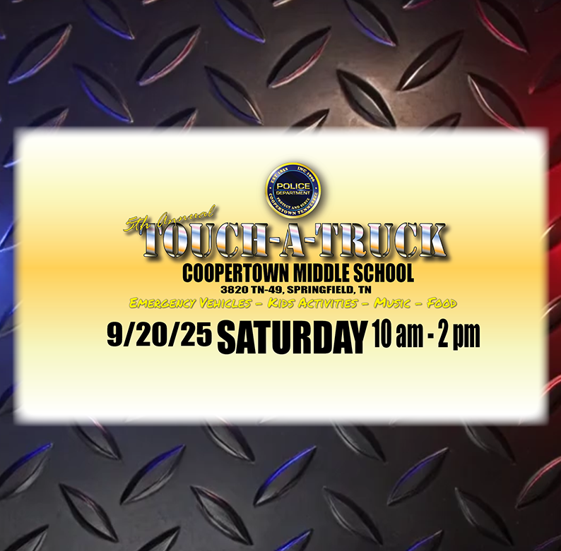 Coopertown Police Host 5th Annual Touch-A-Truck Event